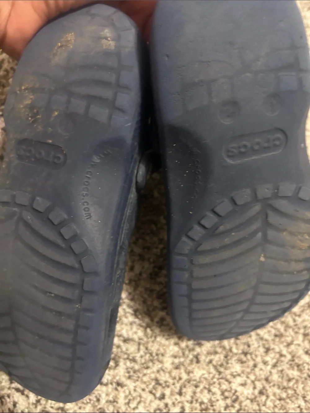 CROCS Kids Navy Blue Classic Clog Sandals